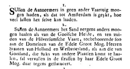 Zwart-wit scan van Nederlandse tekst met een decoratieve beginletter linksboven.