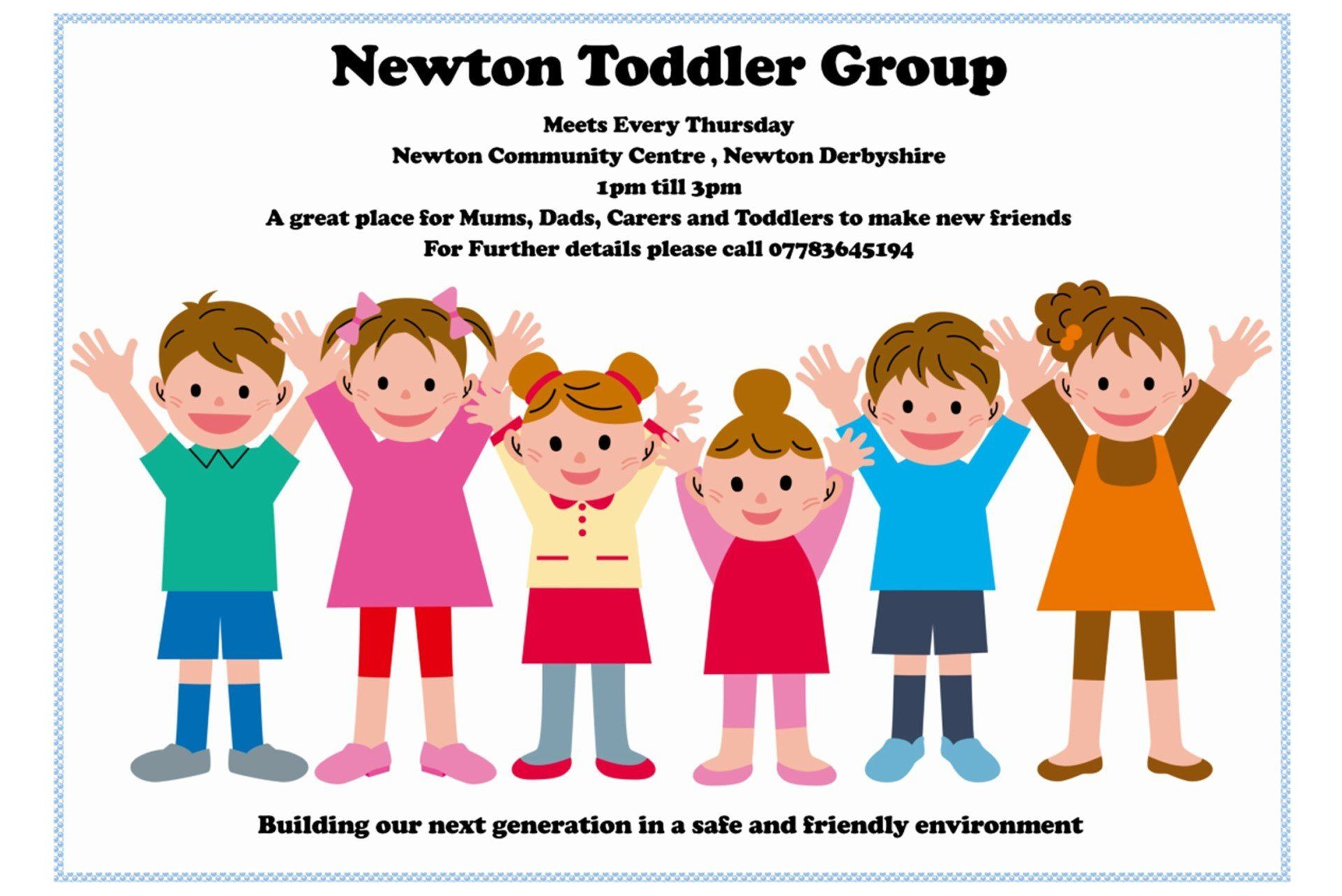 Newton Toddler Group flyer Newton Toddler Group flyer