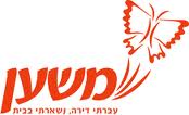 לוגו אדום עם פרפר על רקע לבן.