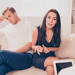 Couple at the psychotherapist — Counseling Services in Teaneck, NJ