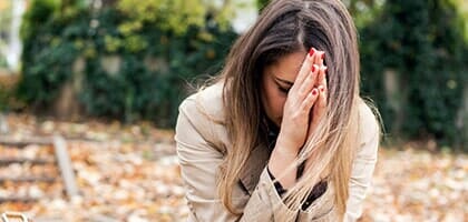 Women sitting on bench — Anxiety Counseling in Teaneck, NJ Women sitting on bench — Anxiety Counseling in Teaneck, NJ