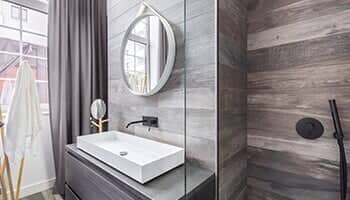 Bathroom with Shower and Basin - Bathroom Remodeling in Peoria, IL