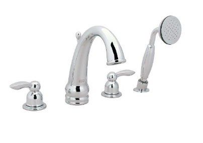 Essence Solid Lever Roman Tub Filler w/ Spray