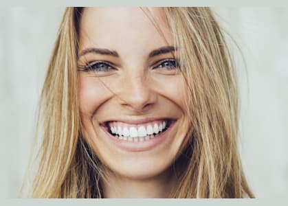 woman smiling