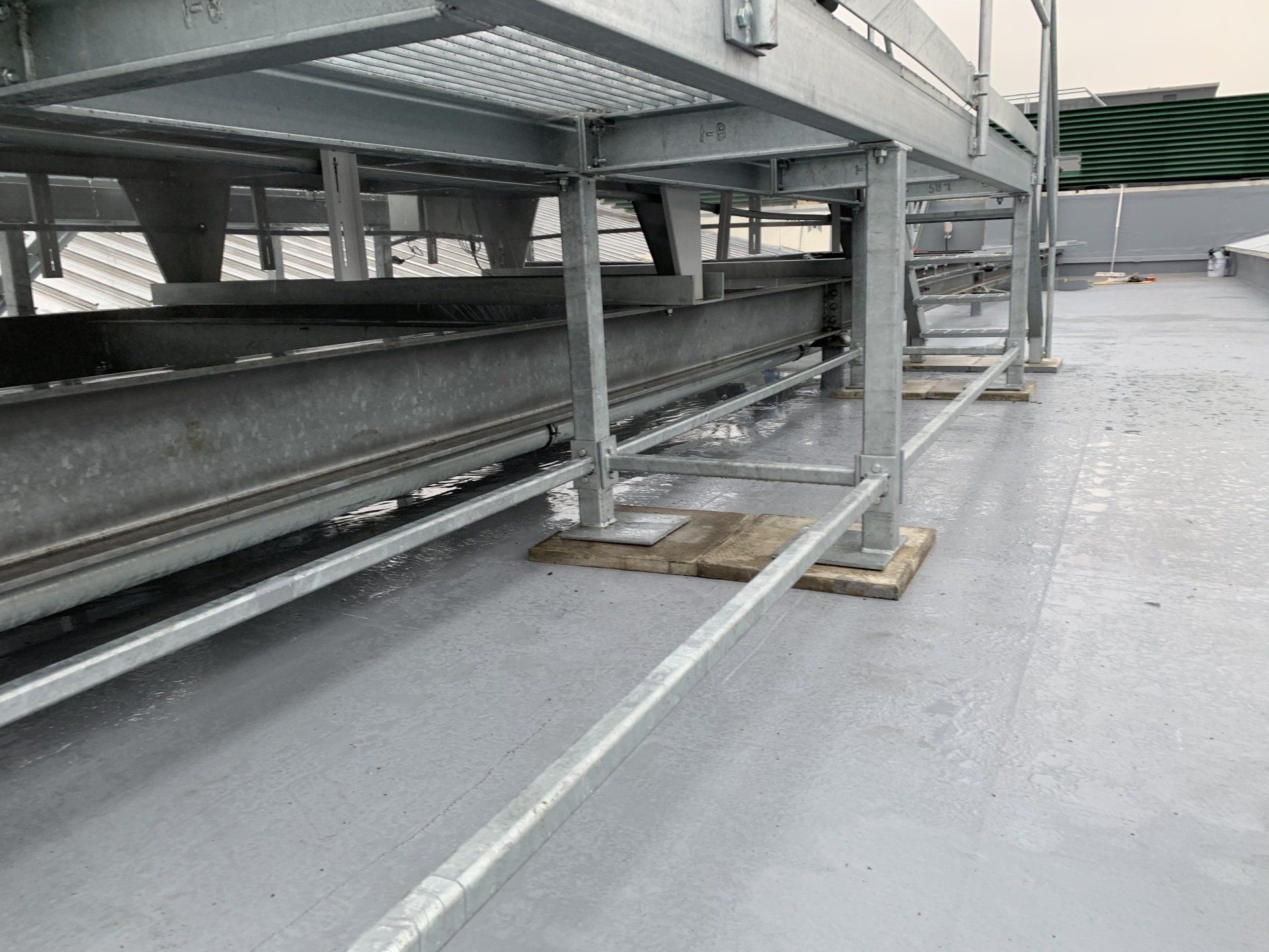 Liquid applied commercial roofing project