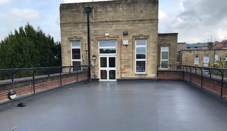 Cold applied liquid roofing project