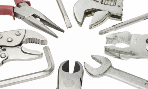Tools used for a pump repair in Kerikeri