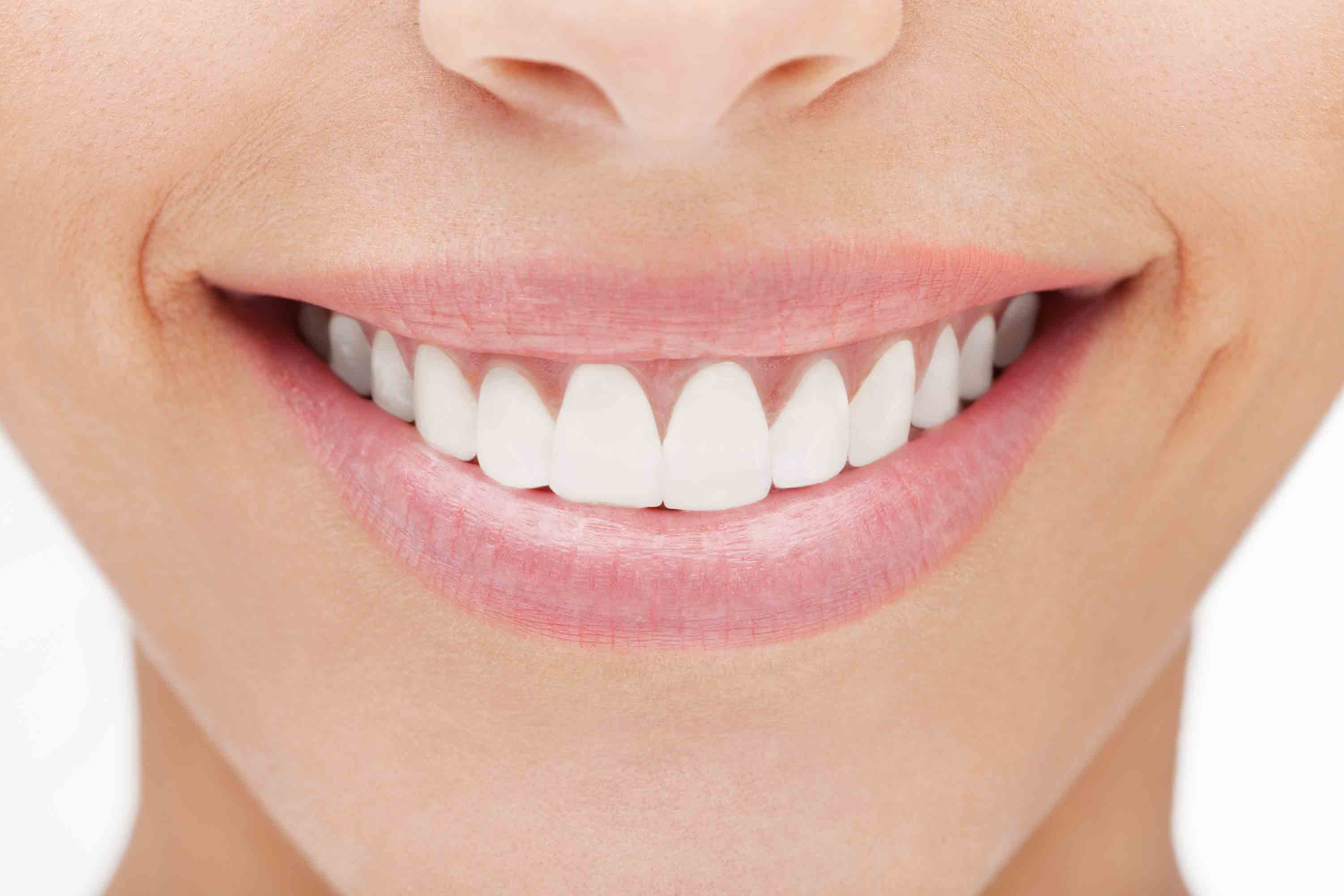 smile with white teeth