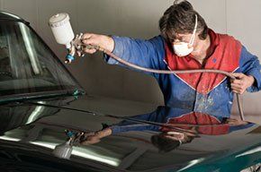 body shop, paint work. body shop, paint work.