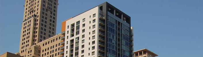 Skyscrapers on a clear day