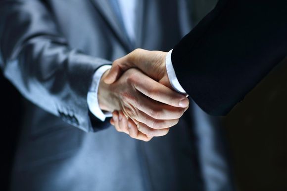 Stretta di mano fra professionisti