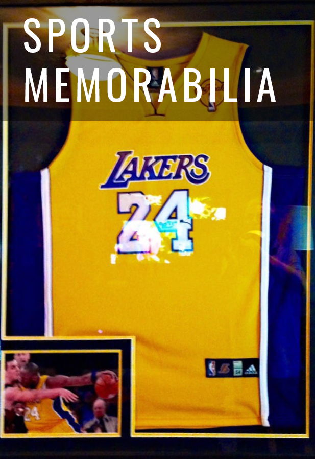 Sports memorabilia custom frame