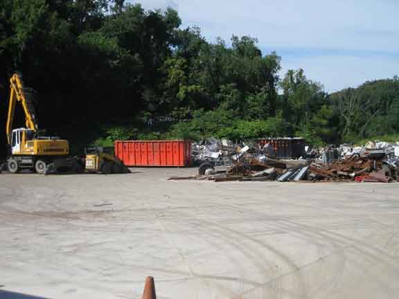Metal in parking lot, Summit Recycling of Penn Hills