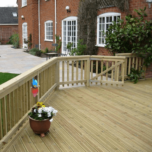 Wooden deck