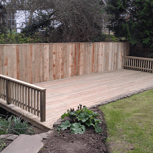 Wooden porch