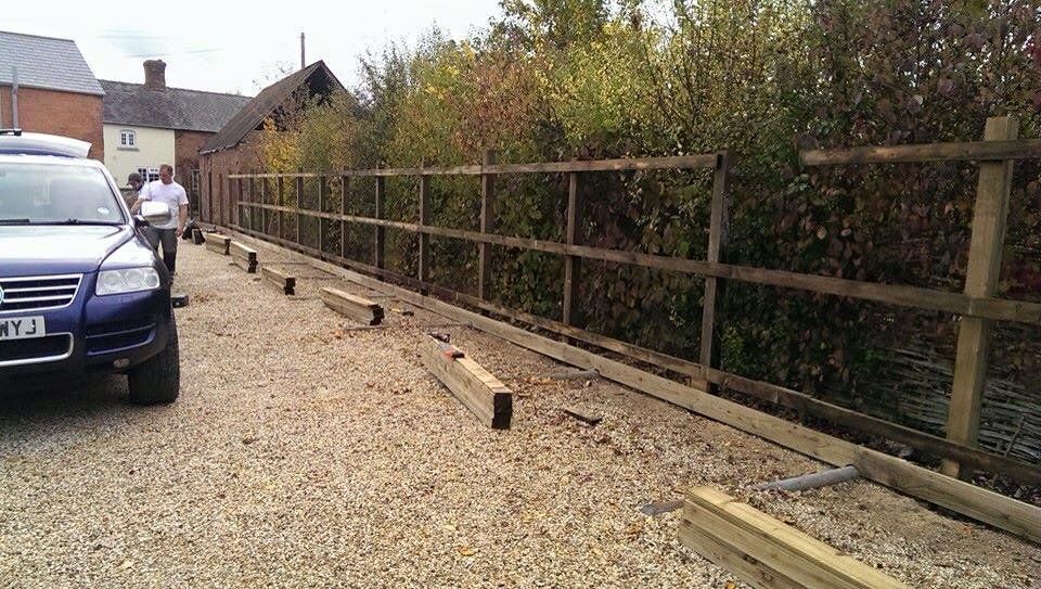 Before fence repairs