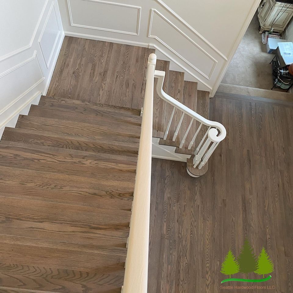 Wood Stairs — Seattle, WA — Seattle Hardwood Floors LLC