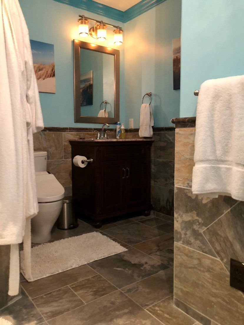 Bathroom With Small Cabinet — Parkesburg, PA — E.P. Hannum Building