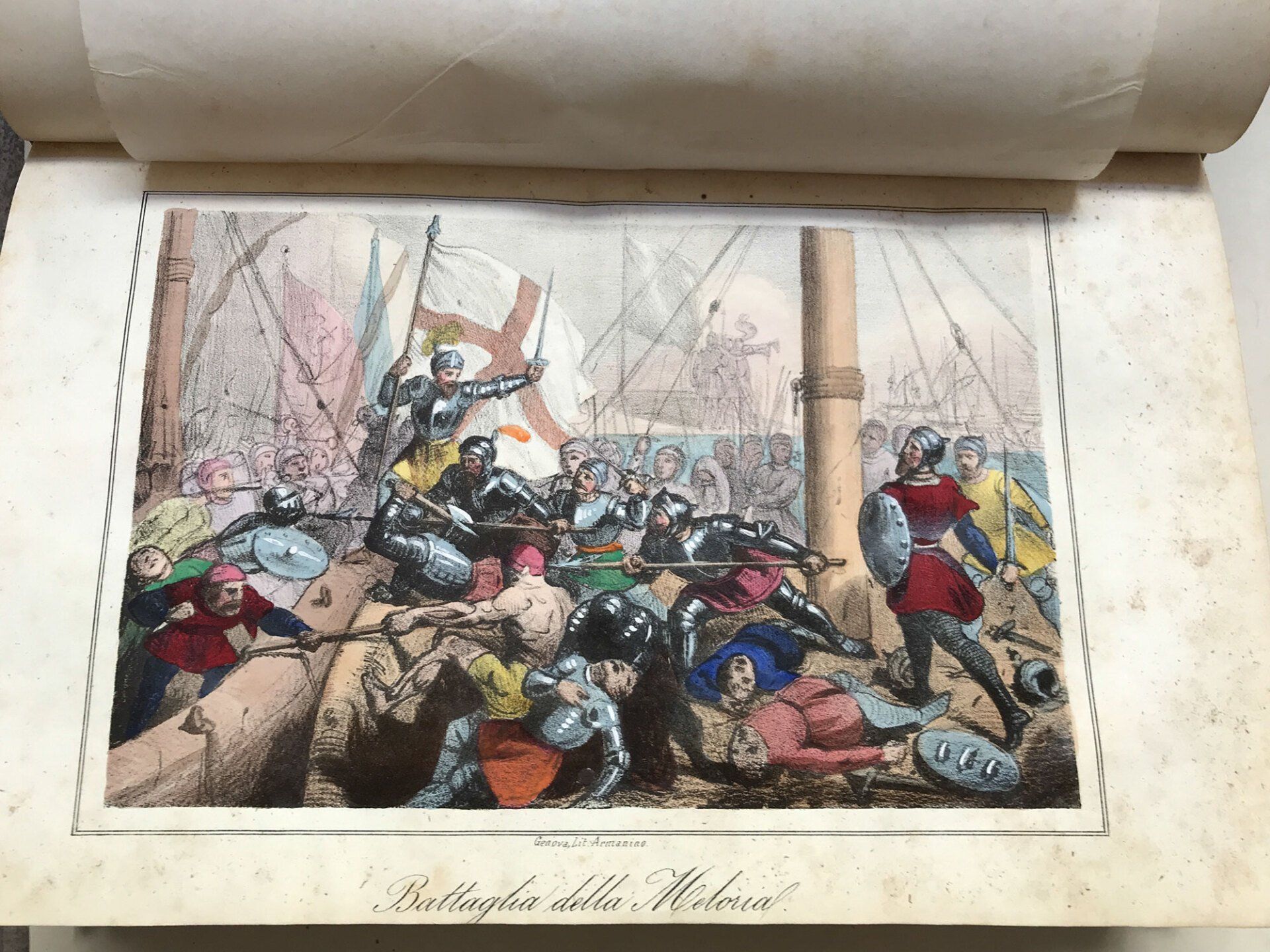 Disegno di una battaglia