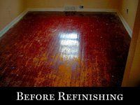 Before Refinishing — St. Louis, MO — Heritage Hardwood Floors, Inc