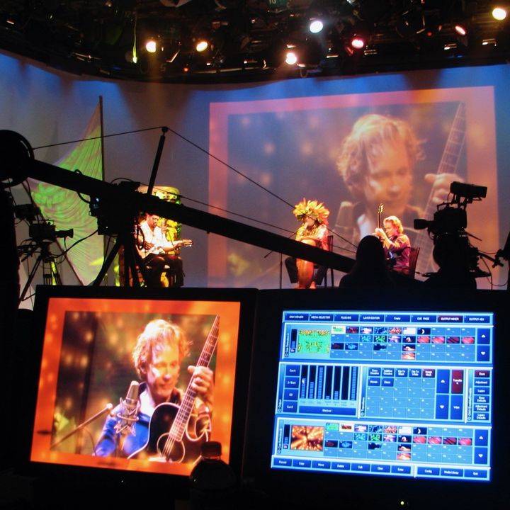 Stage lighting at an event