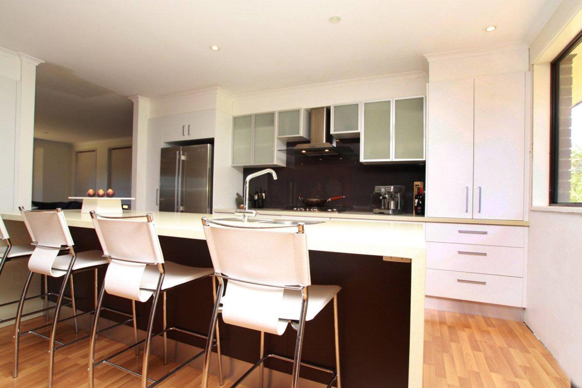 Modern white kitchen