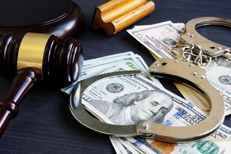 handcuffs, dollar and others