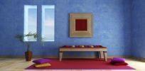 Blue interior
