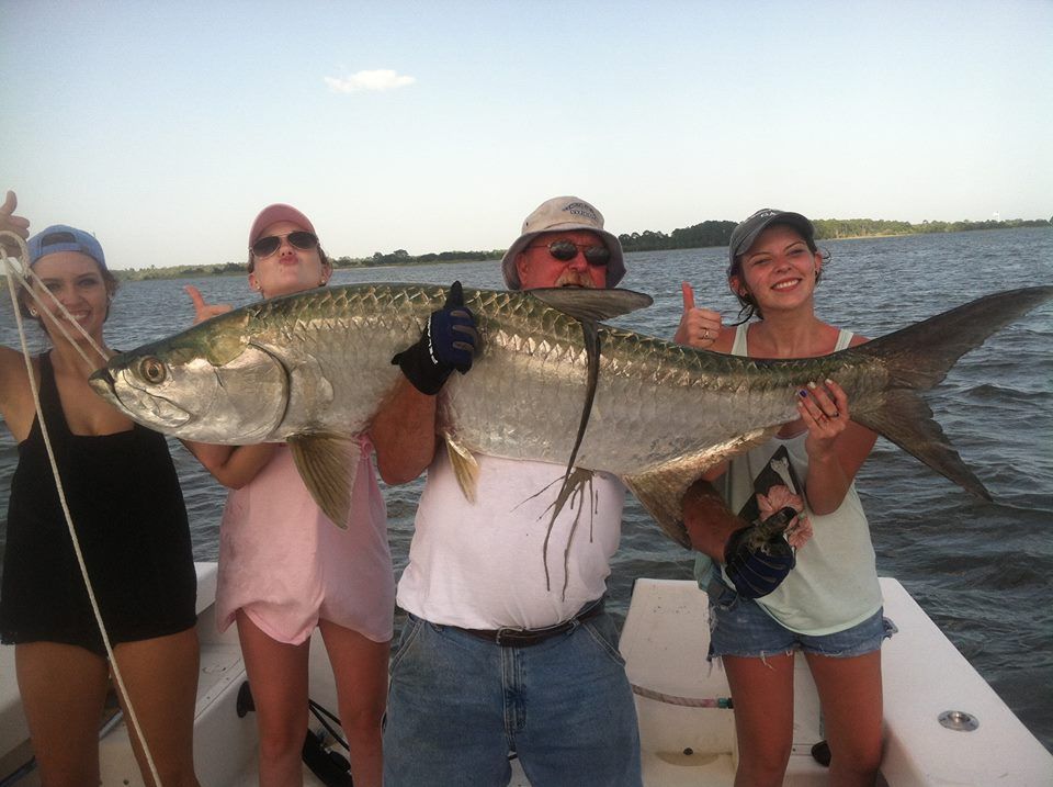 girls love to fish coastal georgia for tarpon