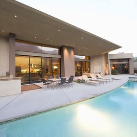 house and pool