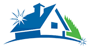 Icon Haus mit Grünfläche im Hintergrund