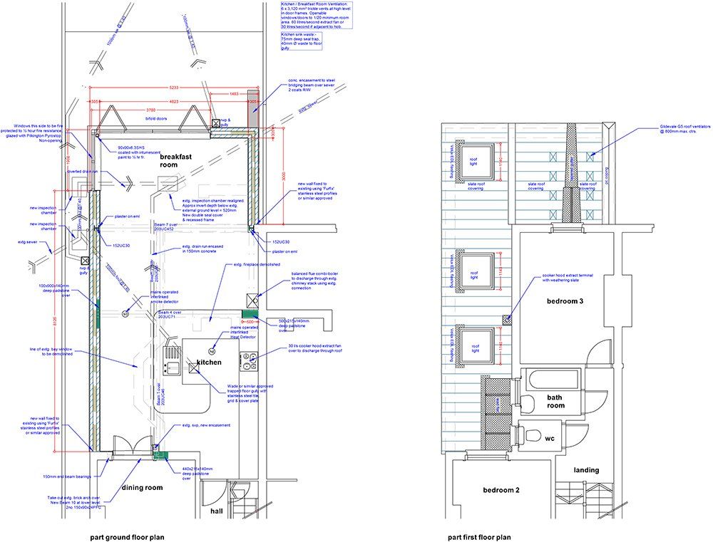 Building regs plans