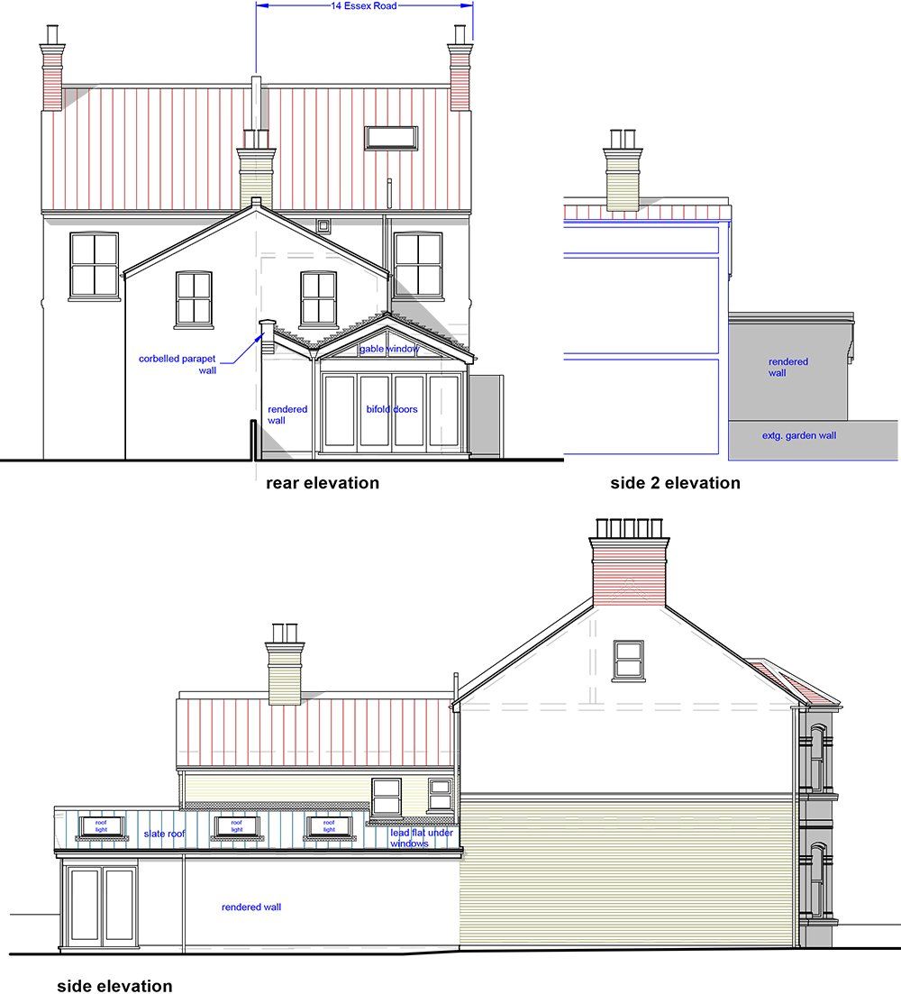 Proposed elevations