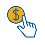 hand dollar sign icon