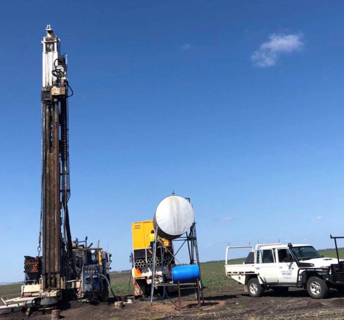 drilling out on the field