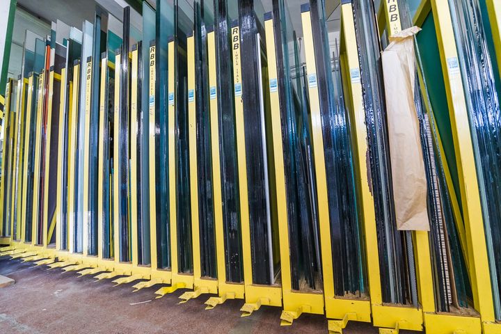 vetrate moderne per porte interne