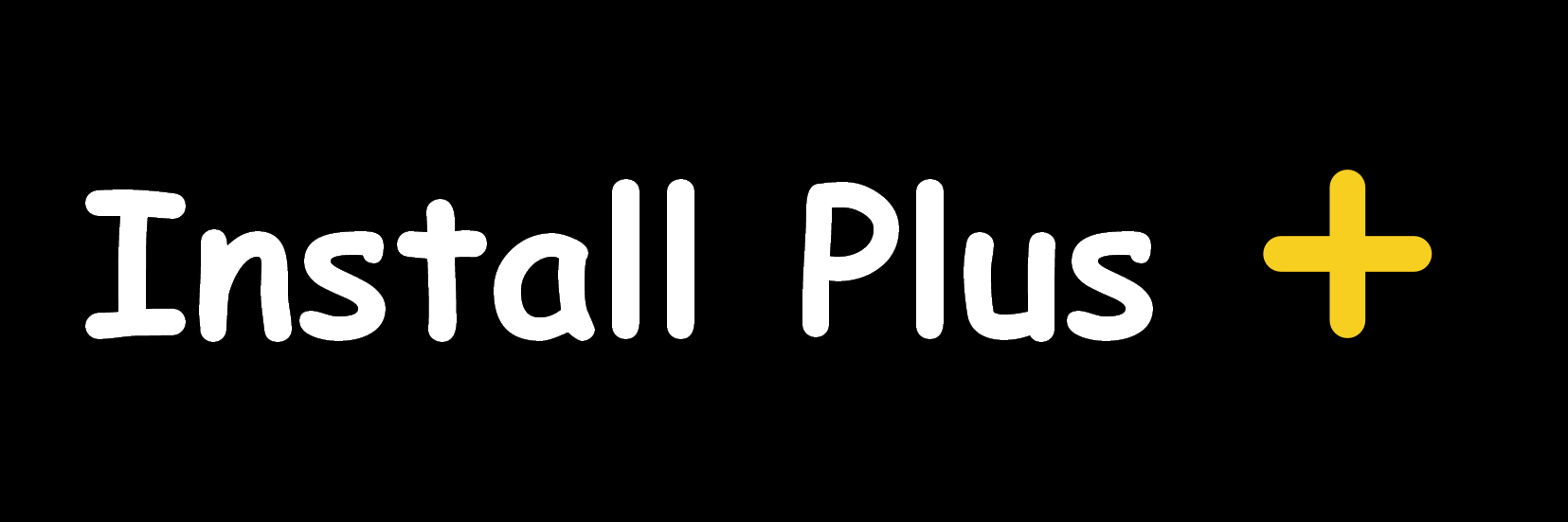install plus logo