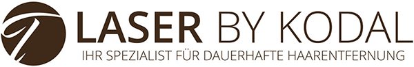 Auf weißem Hintergrund ist ein Logo für Laser von Kodal zu sehen