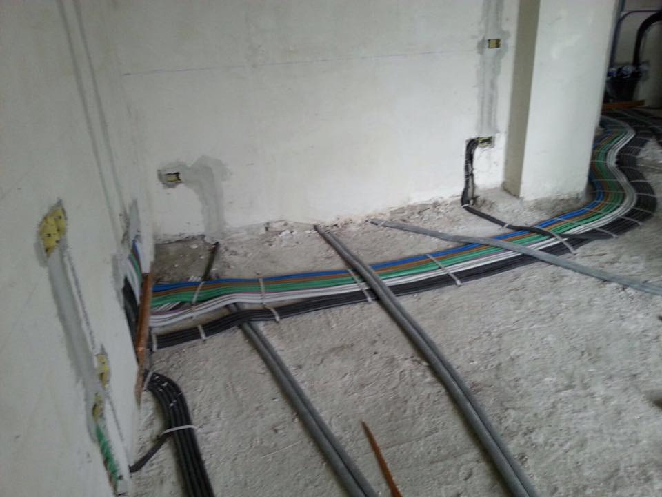 installazione di impianto per cantiere edile
