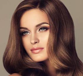brunette, bronde, shine, shiny hair, glamorous