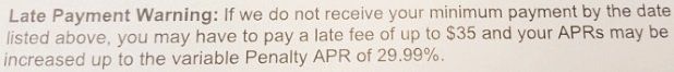 Bankruptcy Law Firm — Late Payment Warning Image in Chicago, IL