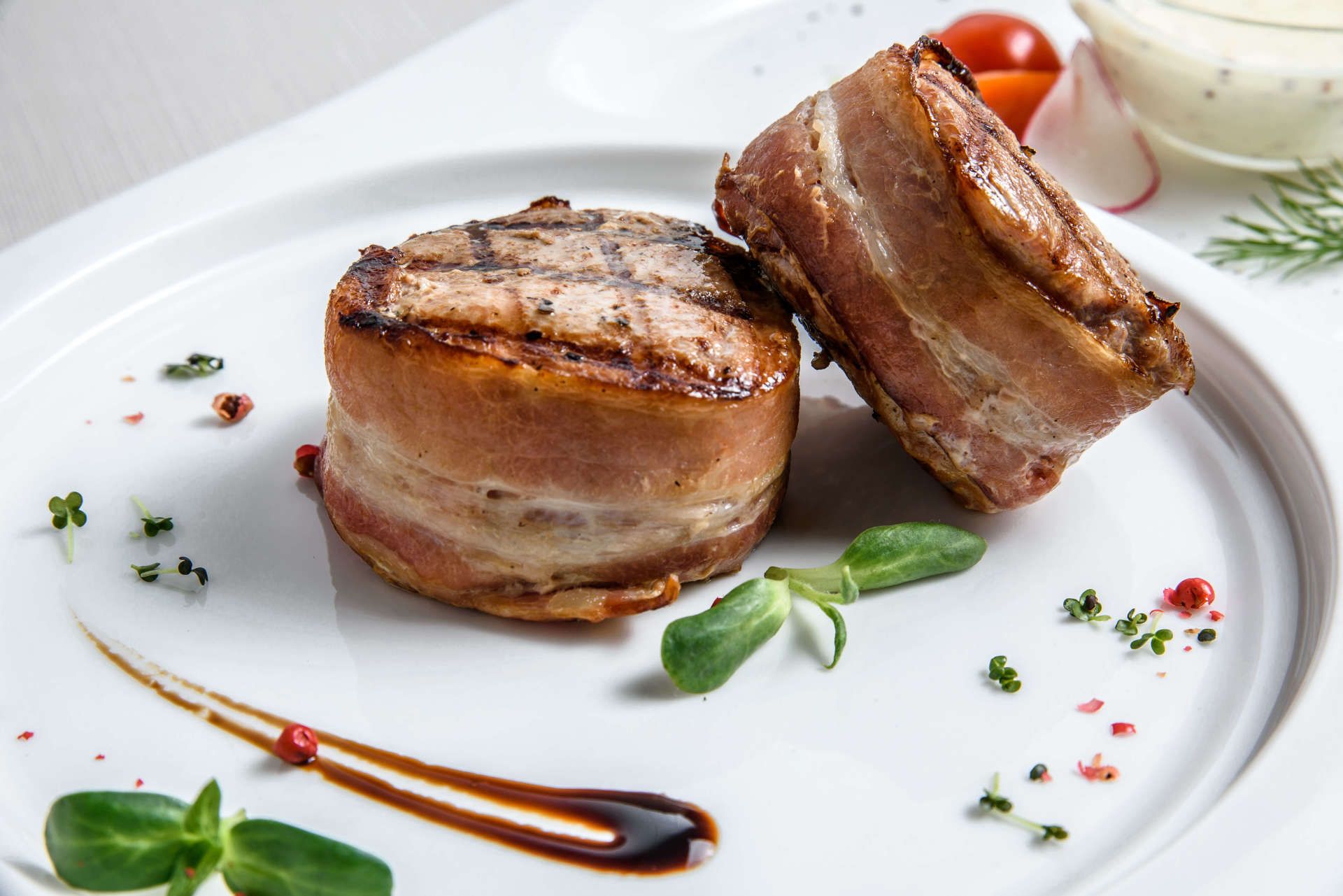 7-oz bacon wrapped filets