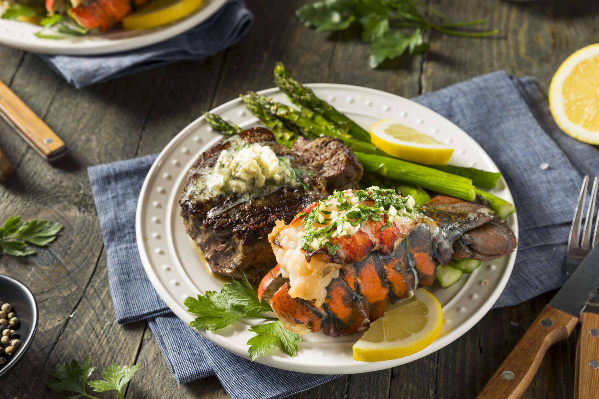 Lobster Tails and Steak