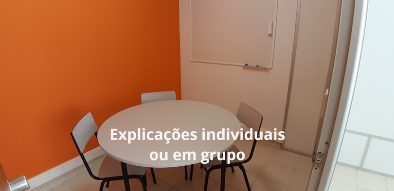 Explicações individuais ou em grupo