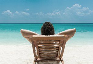 a man on beach