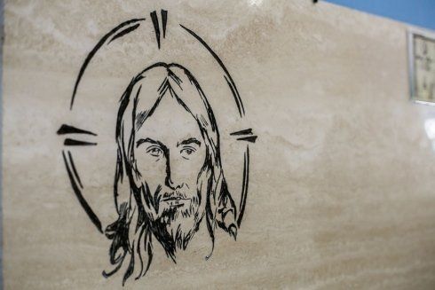 decorazione sacra per lapide