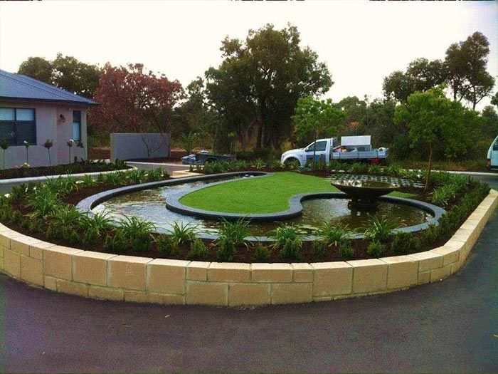 walkway around pond