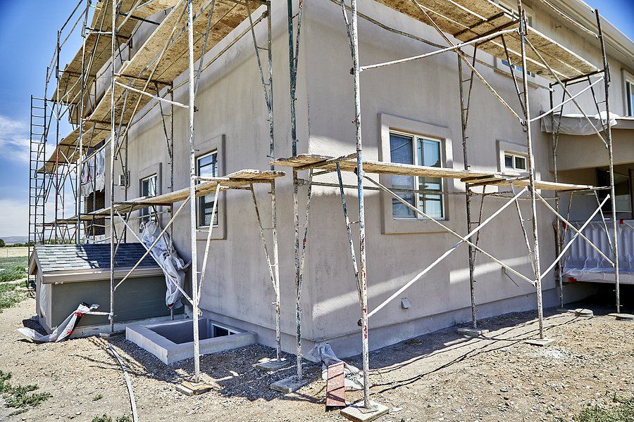 an under renovation house