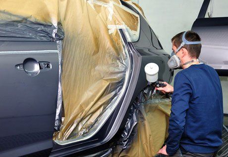 grey colour car painting
