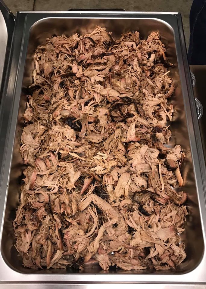 Shredded pulled pork